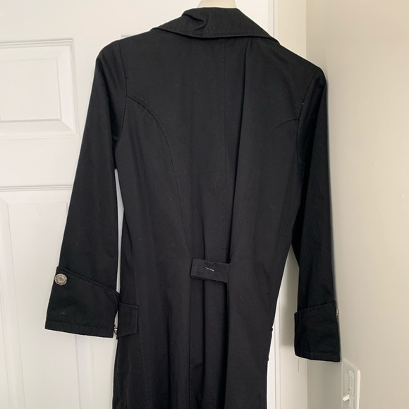 Black Gothic Trench Coat - Picture 2 of 4